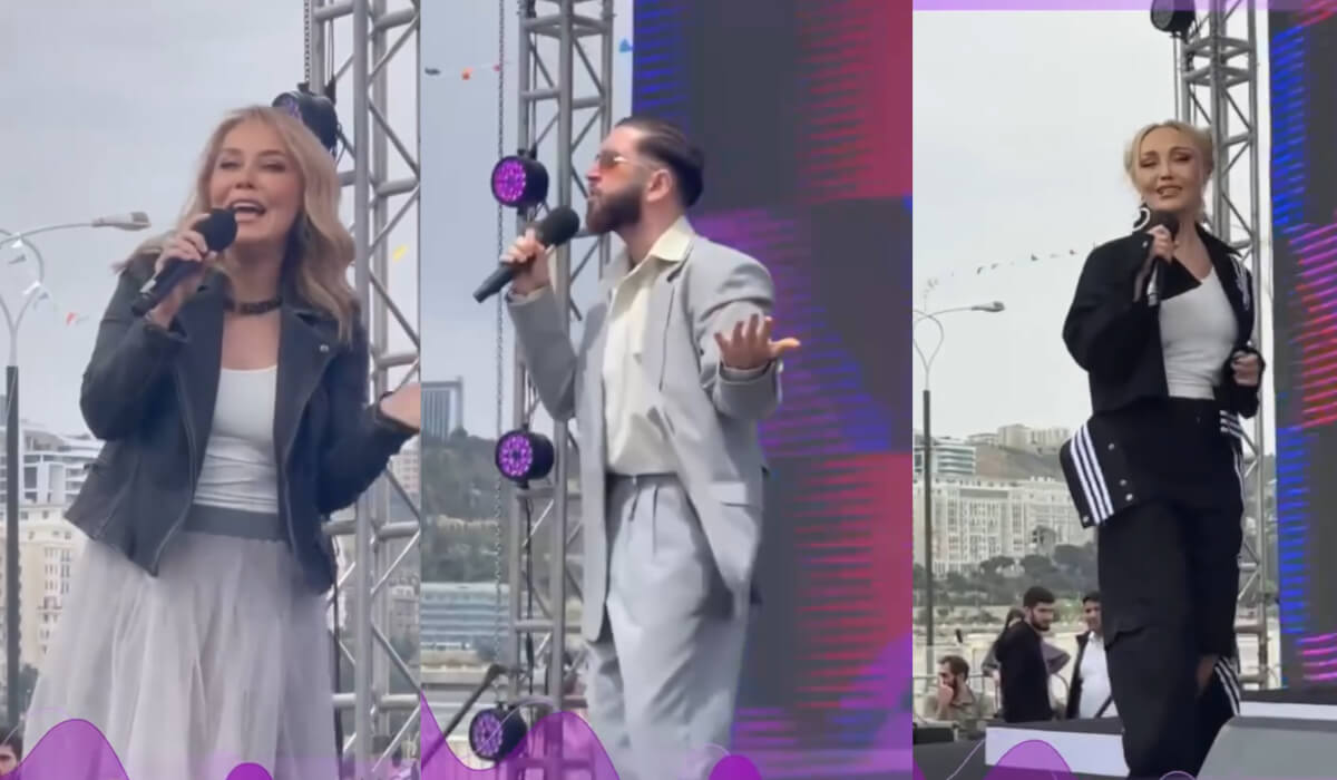 Marafonda səhnə alanlar!