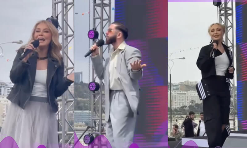 Marafonda səhnə alanlar!