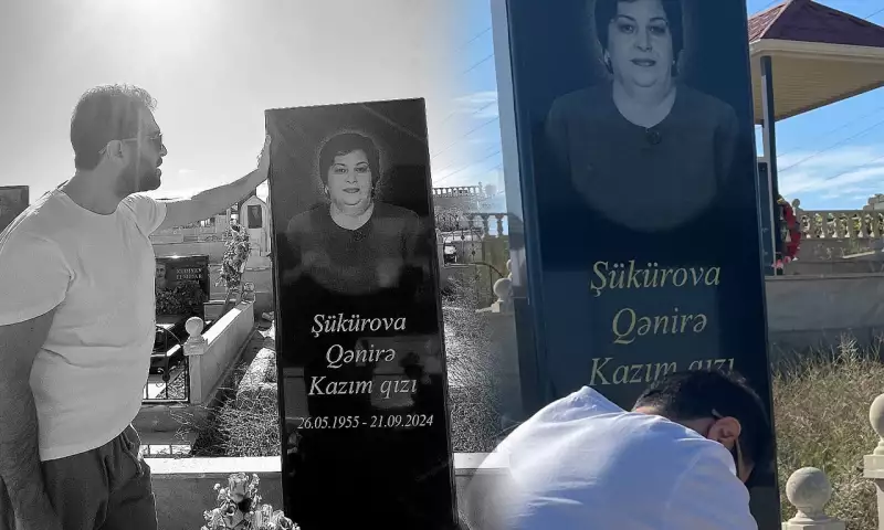 Namiq anasının məzarı başında...