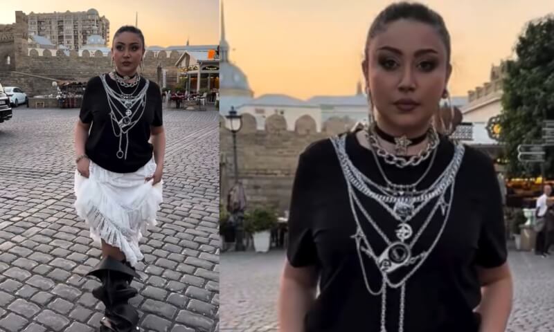 Damlanın “look”u diqqət çəkdi