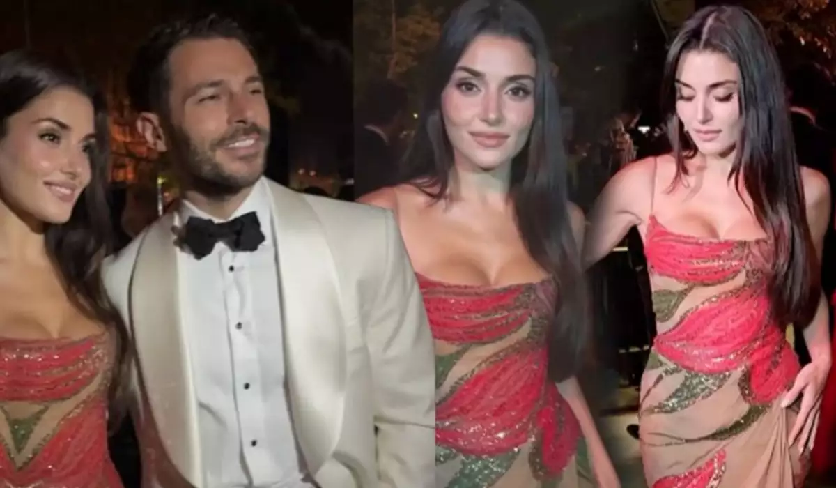 Hande sevgilisi ilə Livanda toyda
