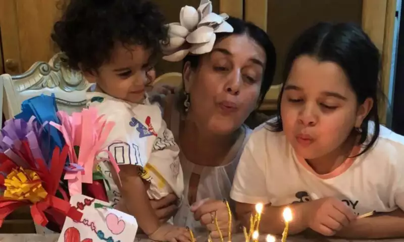 Elza ad gününü nəvələri ilə qeyd etdi