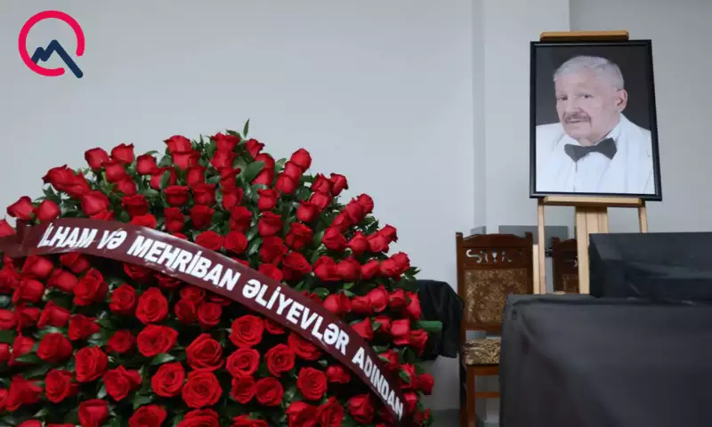 Prezidentlə xanımı vida mərasiminə əklil göndərdi - Foto